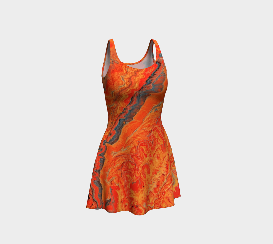 Orange Ravine Flare Skirt preview