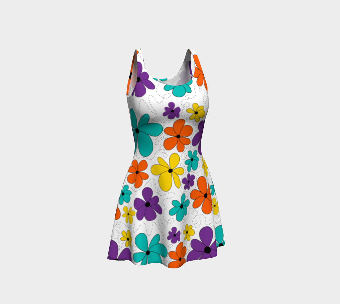 Loopy Daisies Flare Dress preview
