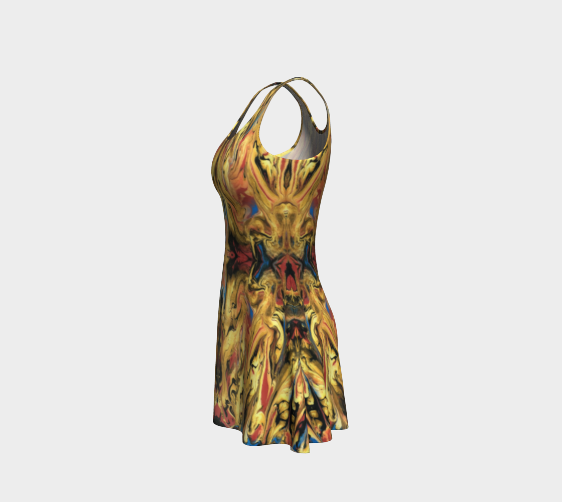 Lava Gold Flare Dress preview #2