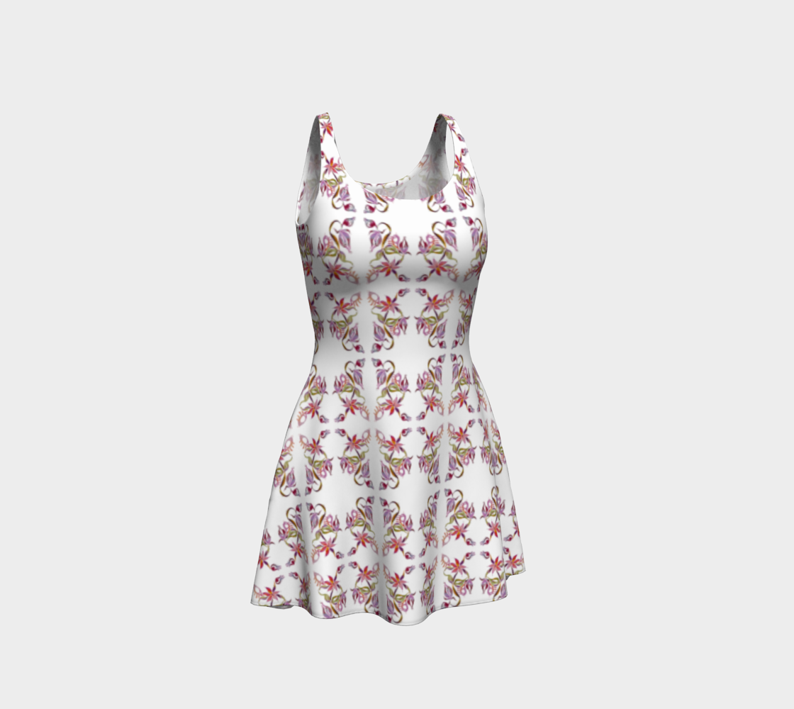 Surreal Flower Flare Dress preview