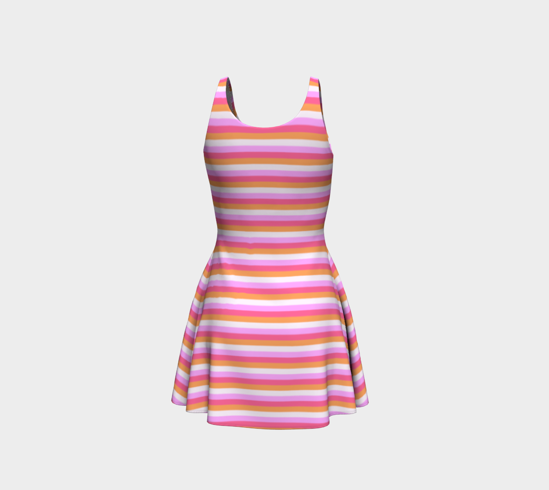Berry Spritzer Flare Dress preview #3