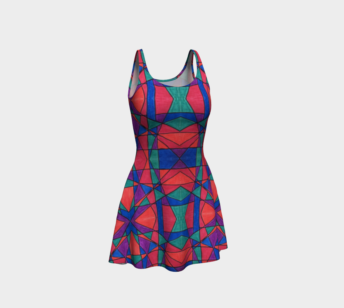 Prismatic Flare Dress preview