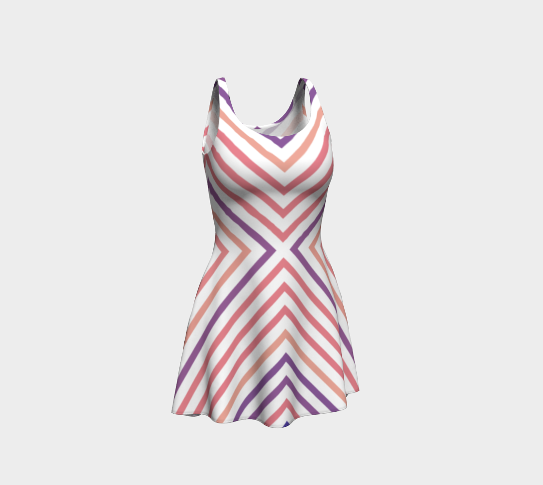Rise Flare Dress 3D preview