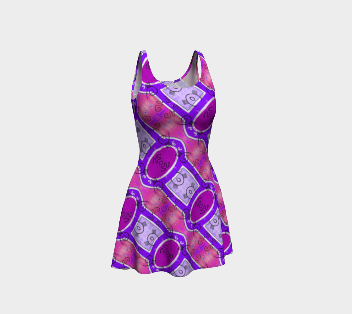Tribal Rose Flare Dress preview