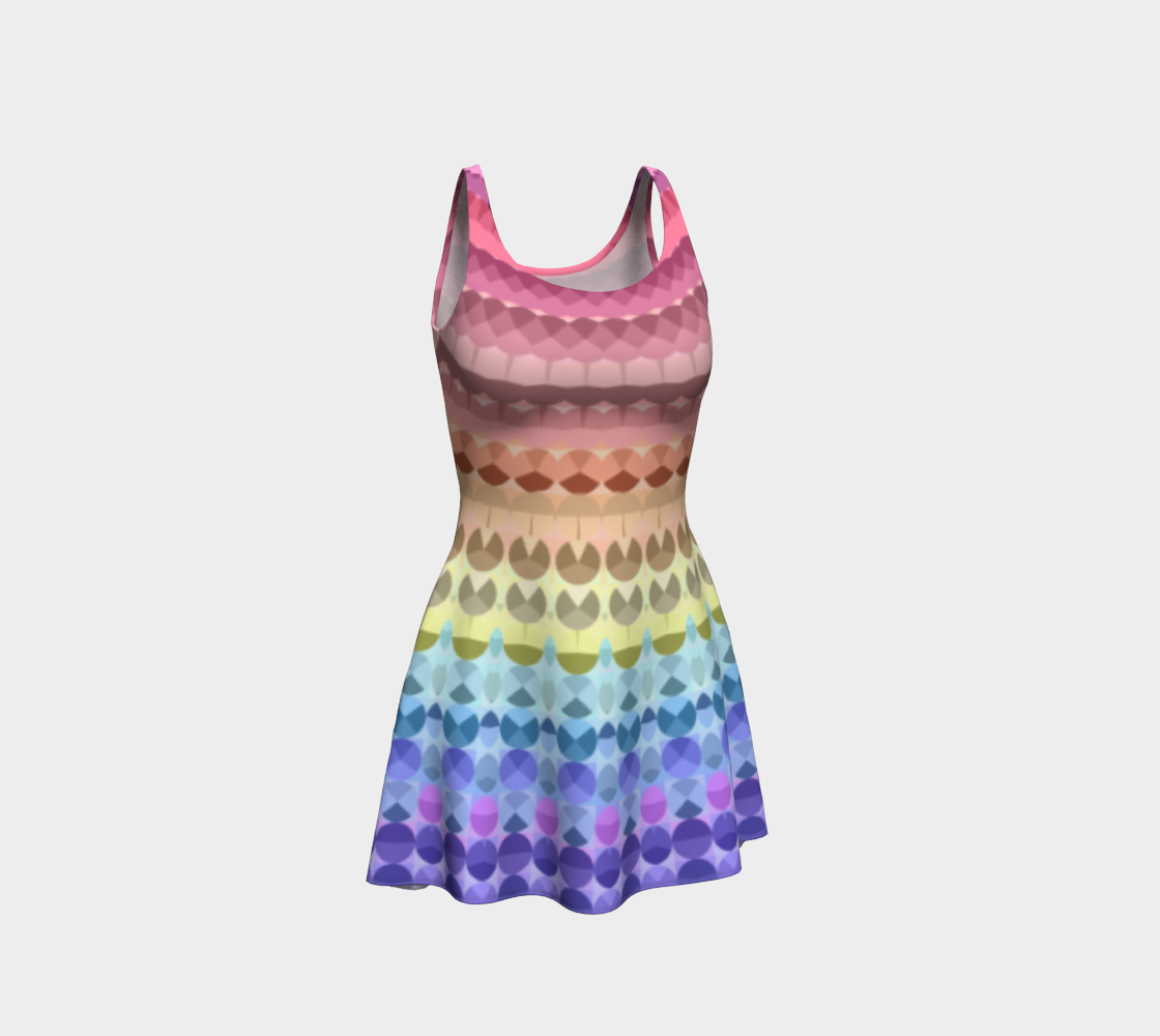 Groovy Modern Geometric Abstract Xenogender Pride Flag preview