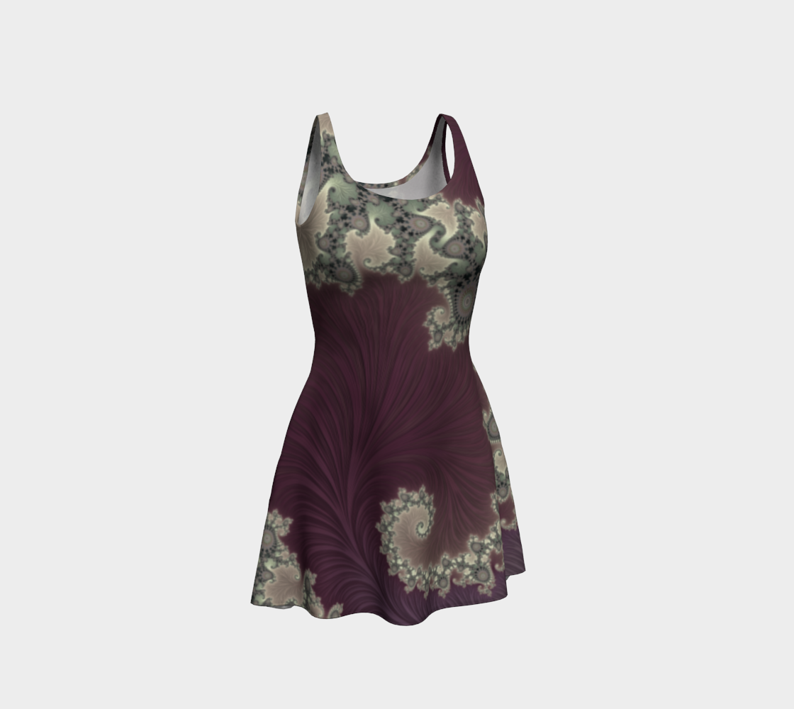 Boysenberry Cream Flare Dress preview