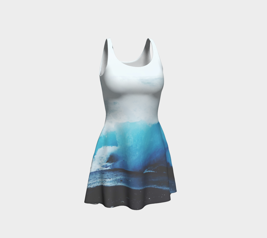 I Want The Ocean Now Flare Dress preview