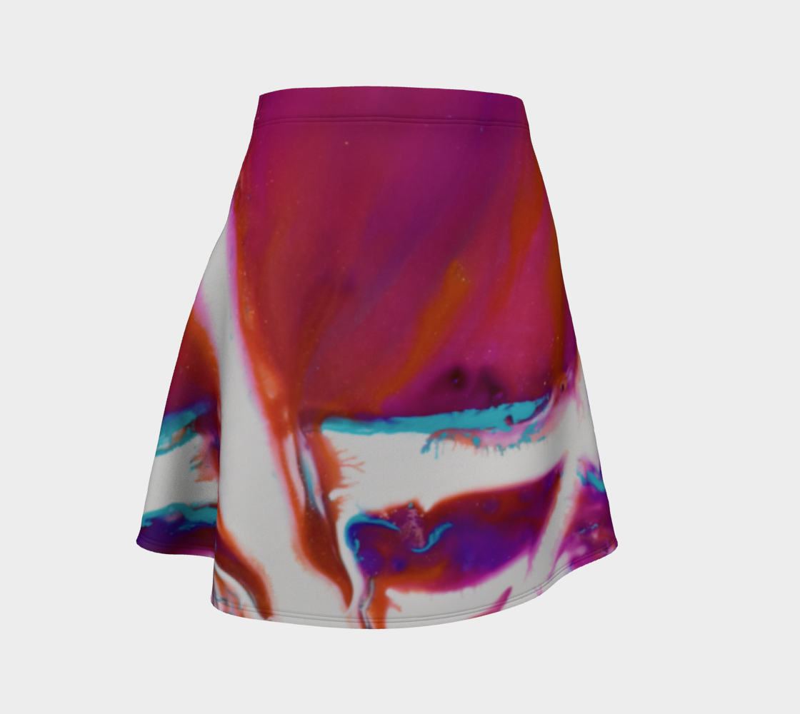 Aperçu de Powerful abstract Pink and white Skirt