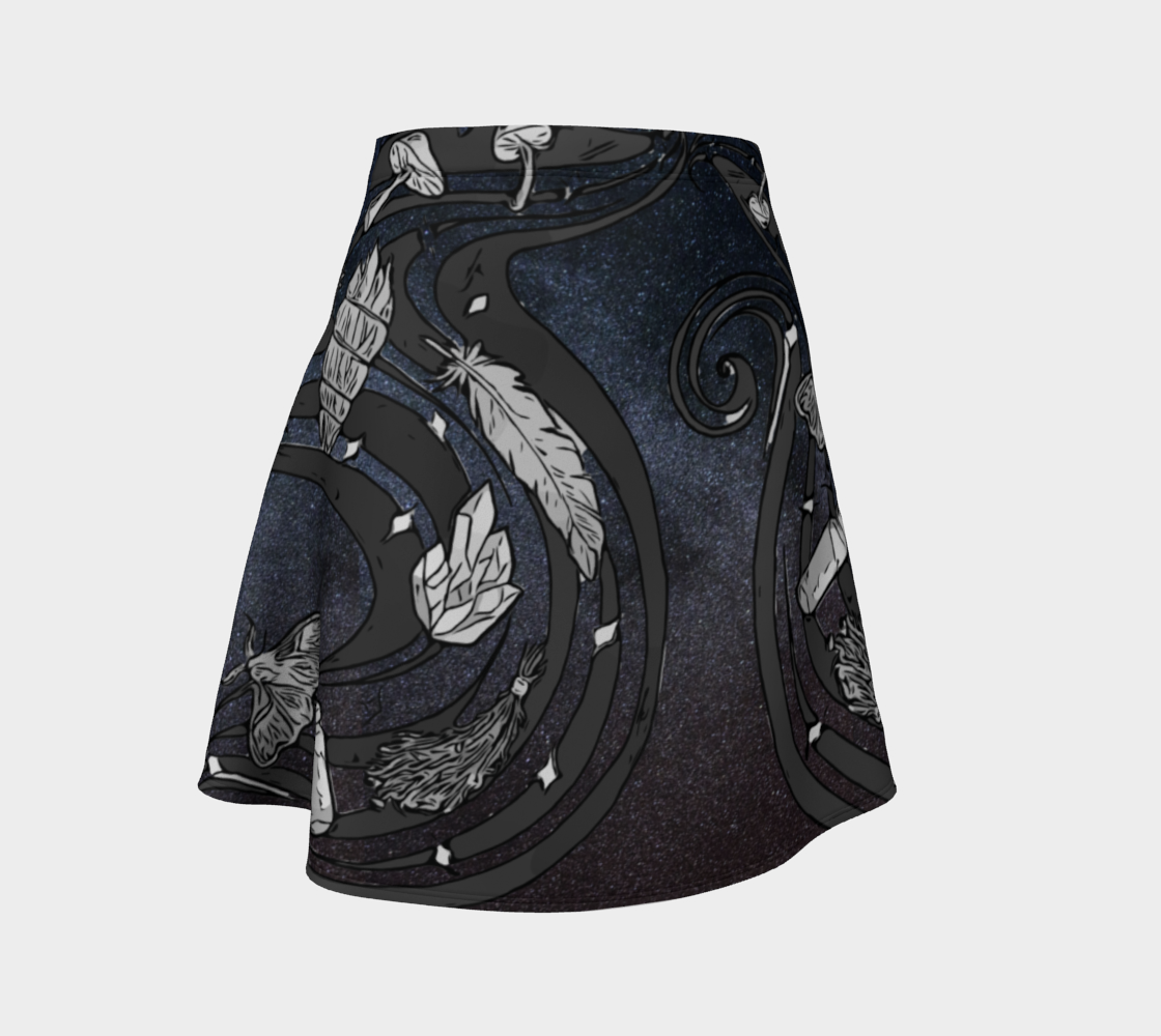 "Witchy Things" night sky skirt preview