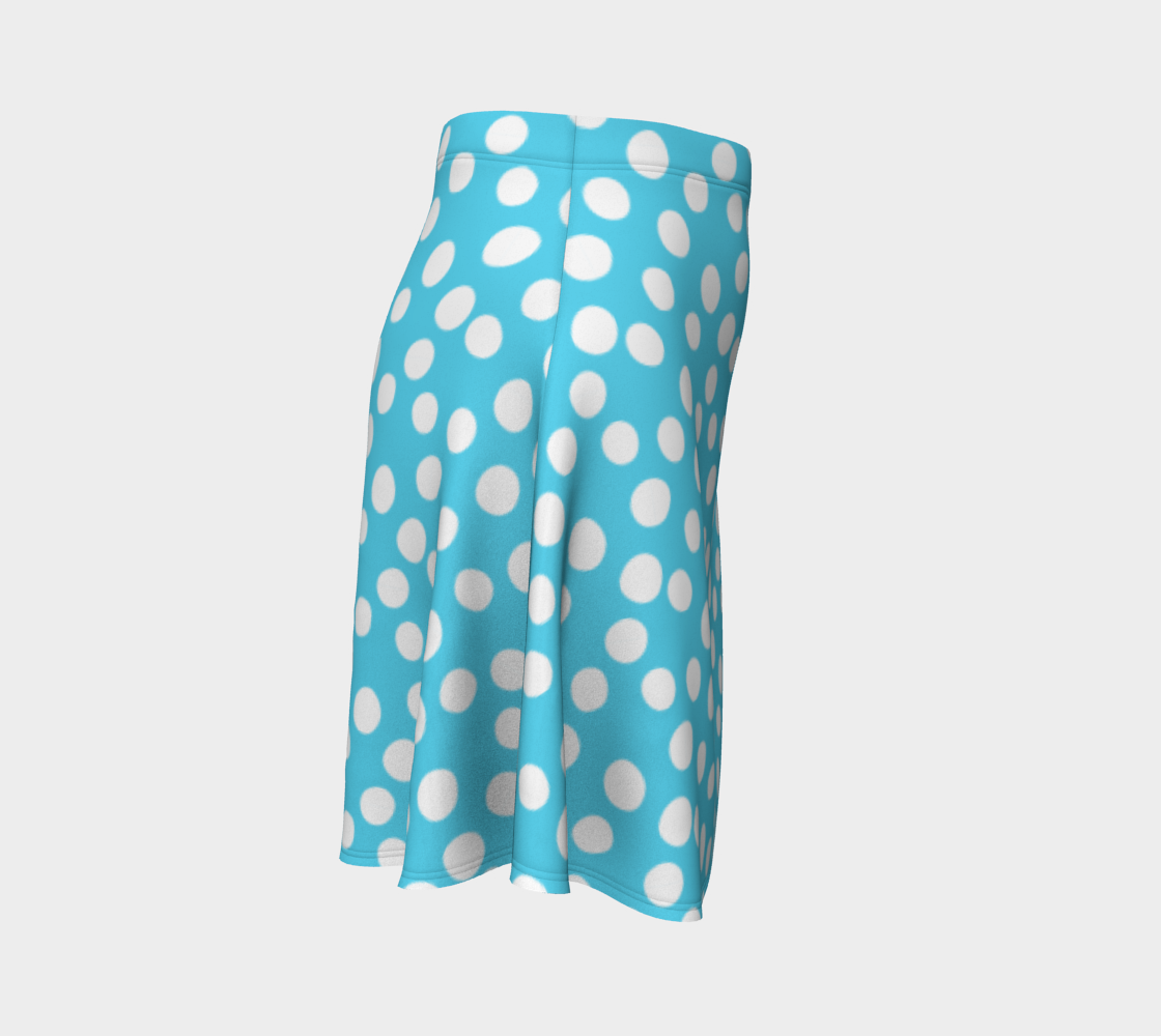 All About the Dots Flare Skirt - Blue thumbnail #4