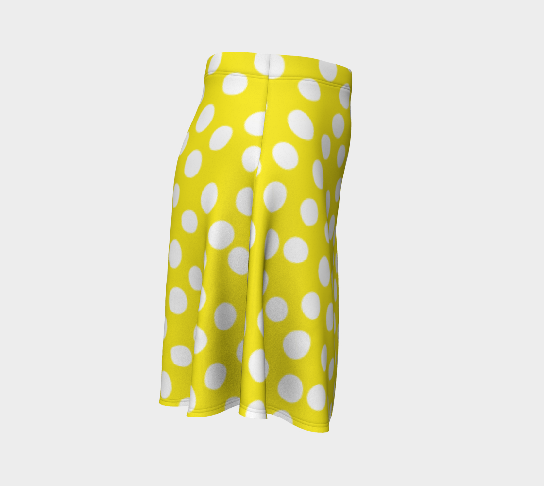 Aperçu de All About the Dots Flare Skirt - Yellow #3