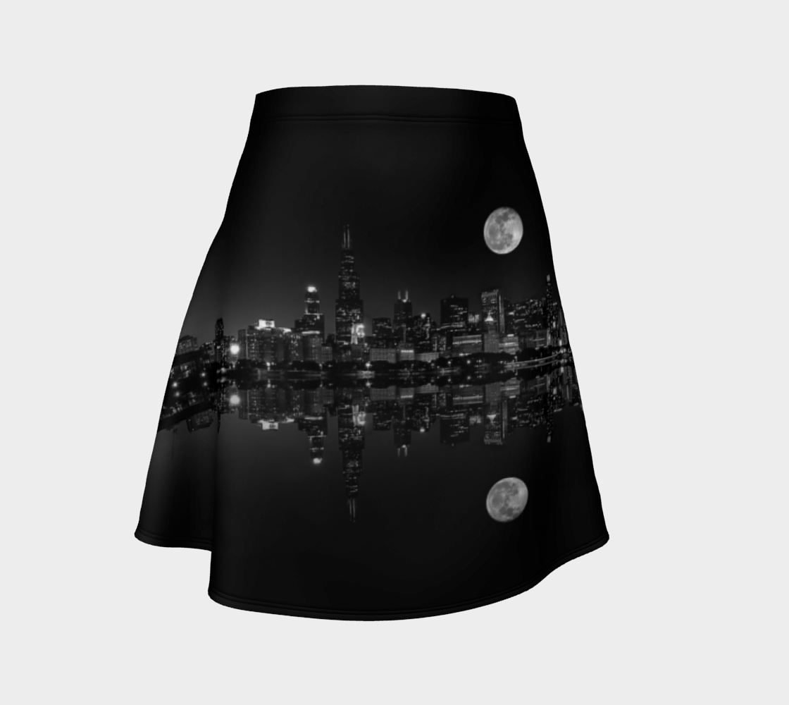 Moon Over Chicago Flare Skirt preview