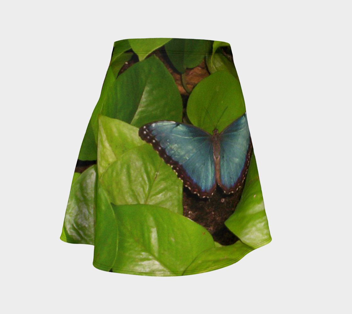 Aperçu de Blue Morpho Butterfly Flare Skirt