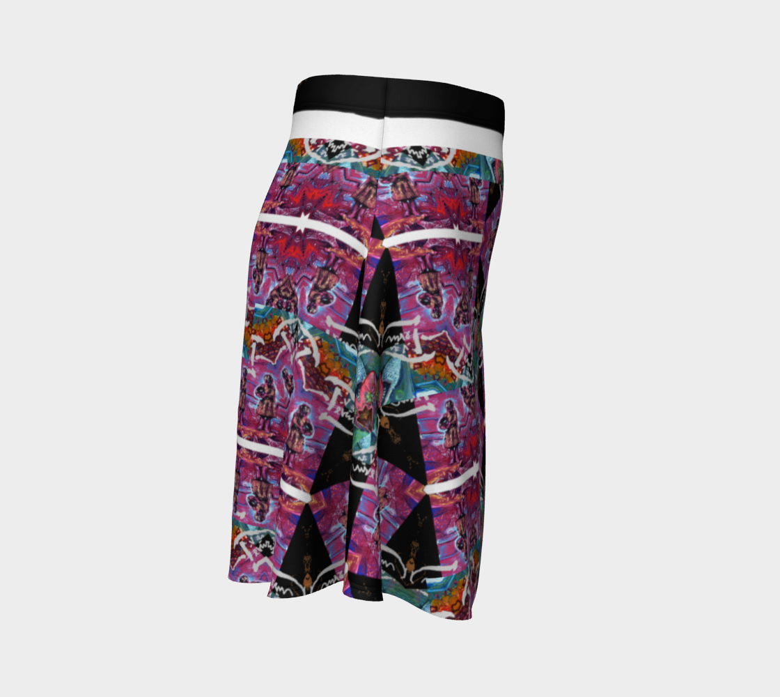 Devin Abstract-Avatar Tartan Print Flare preview #3