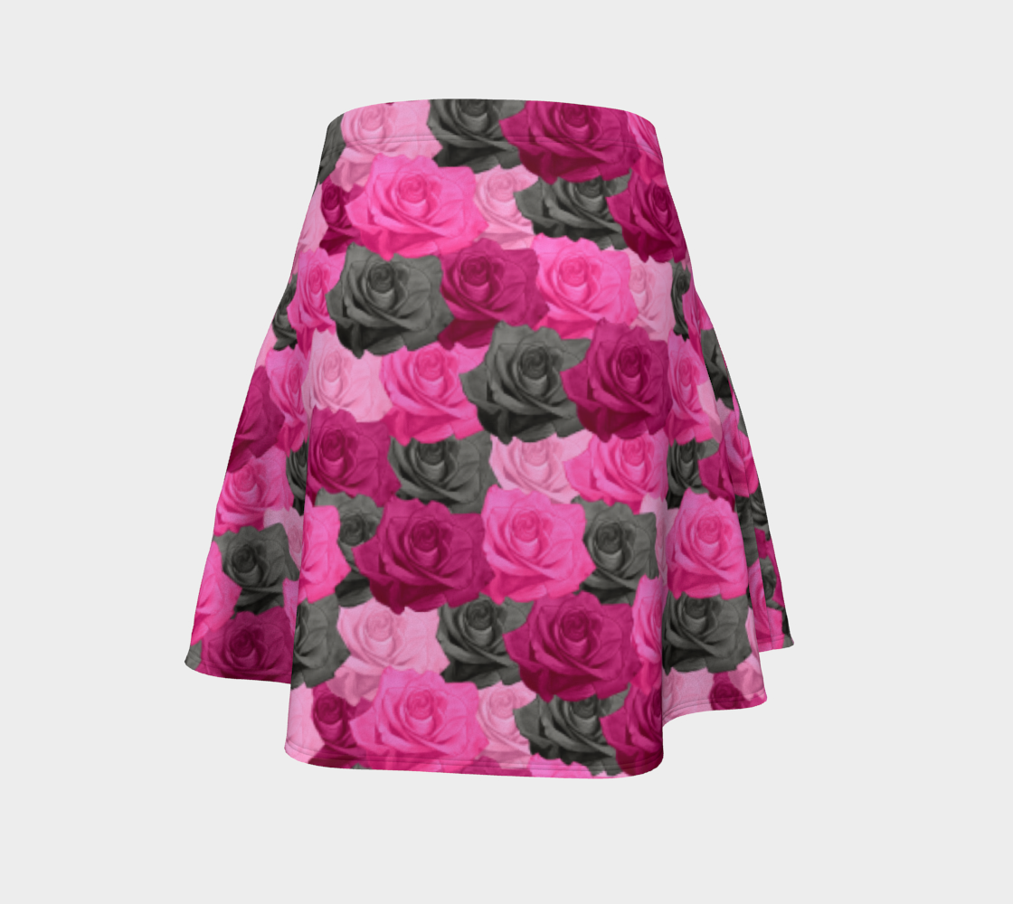 Pink Roses Flare Skirt preview #4