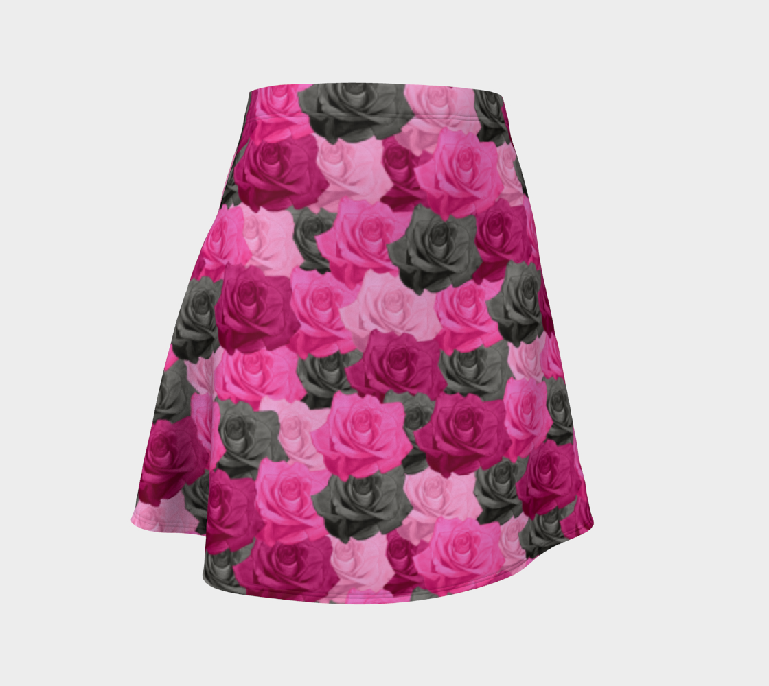 Aperçu de Pink Roses Flare Skirt