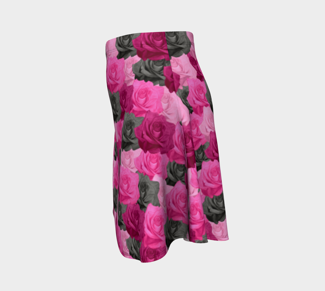 Pink Roses Flare Skirt preview #2