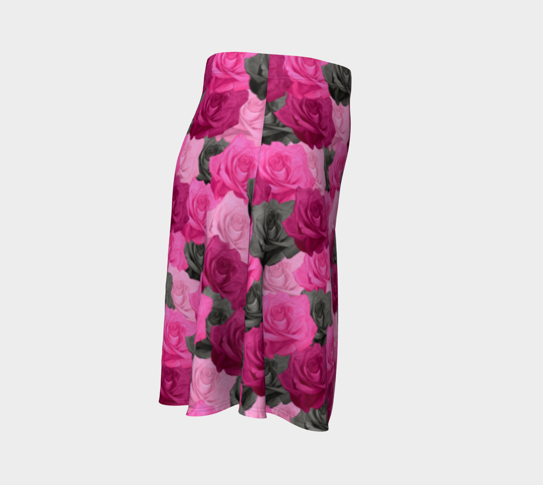 Pink Roses Flare Skirt preview #3
