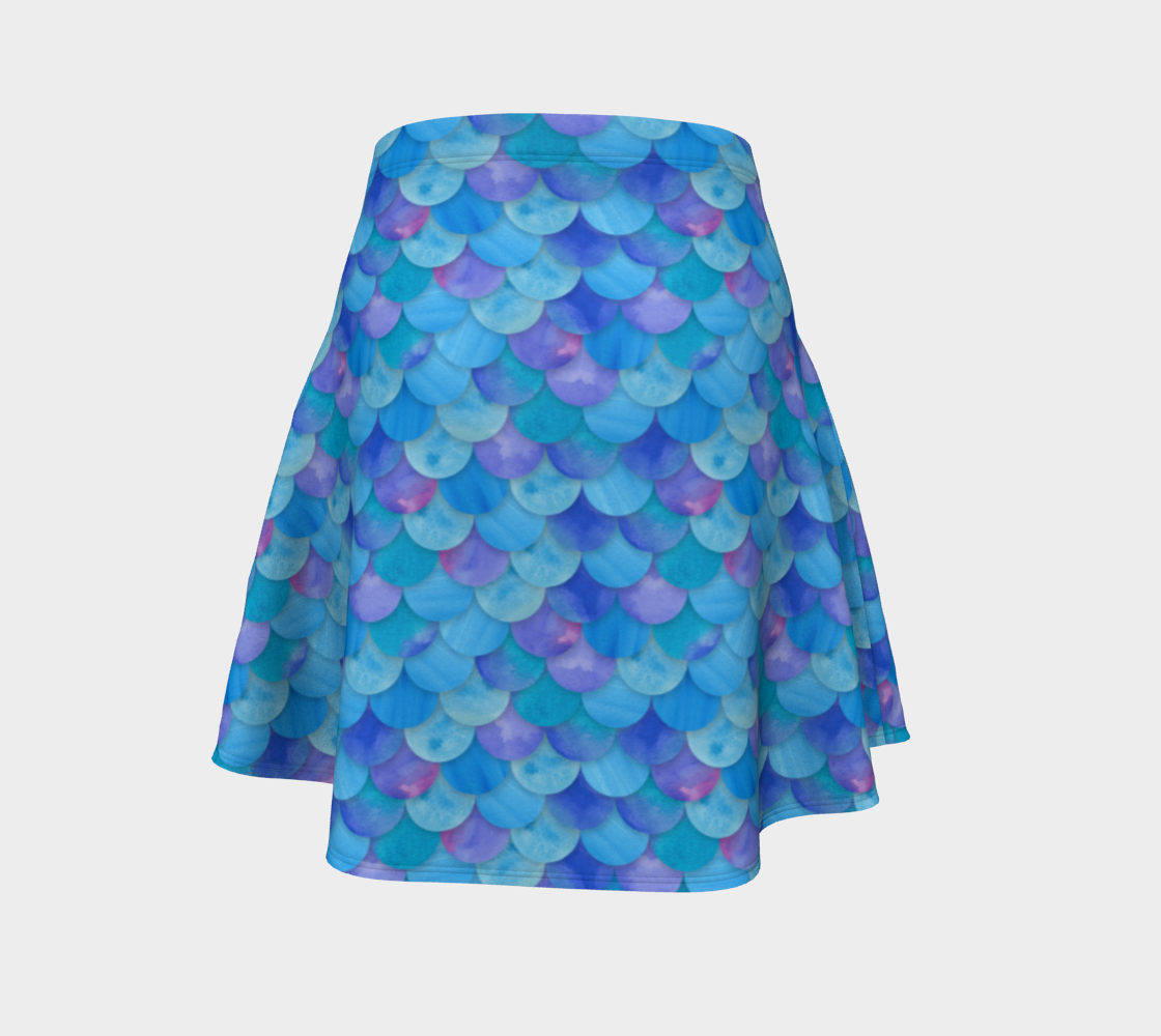 Blue Mermaid Flare Skirt preview #4
