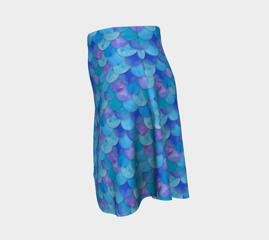 Blue Mermaid Flare Skirt preview #2