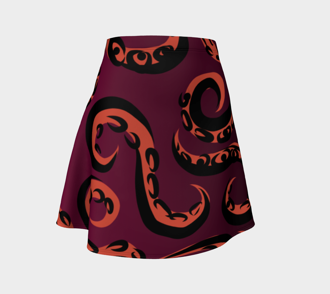 Aperçu de Orange Octo - Flare Skirt