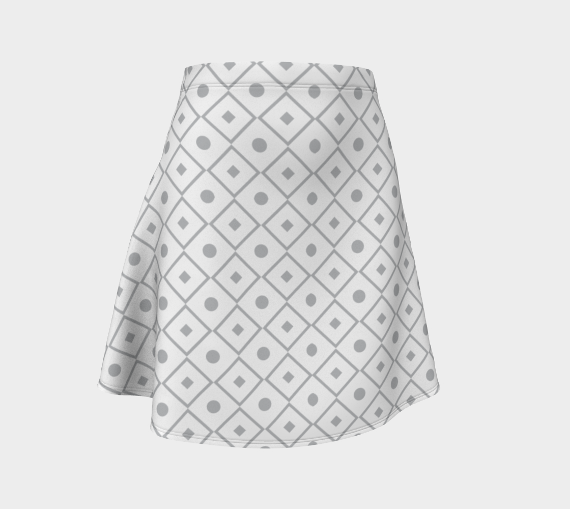 Grey Diamonds Flare Skirt preview #1