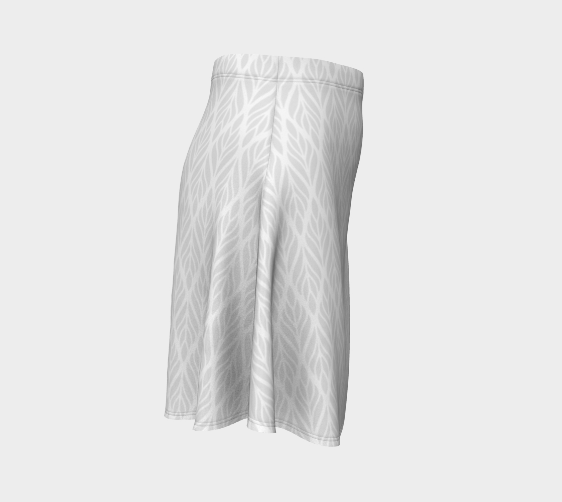 Grey Leaf Flare Skirt preview #3