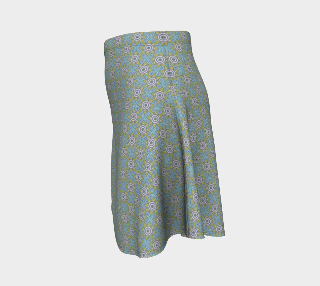 Green Mandala Flare Skirt preview #2