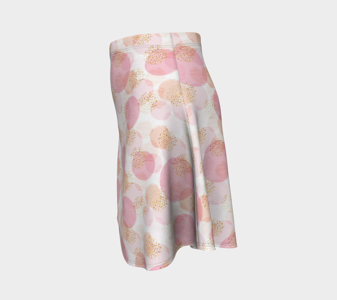 Pink Circles Flare Skirt preview #2