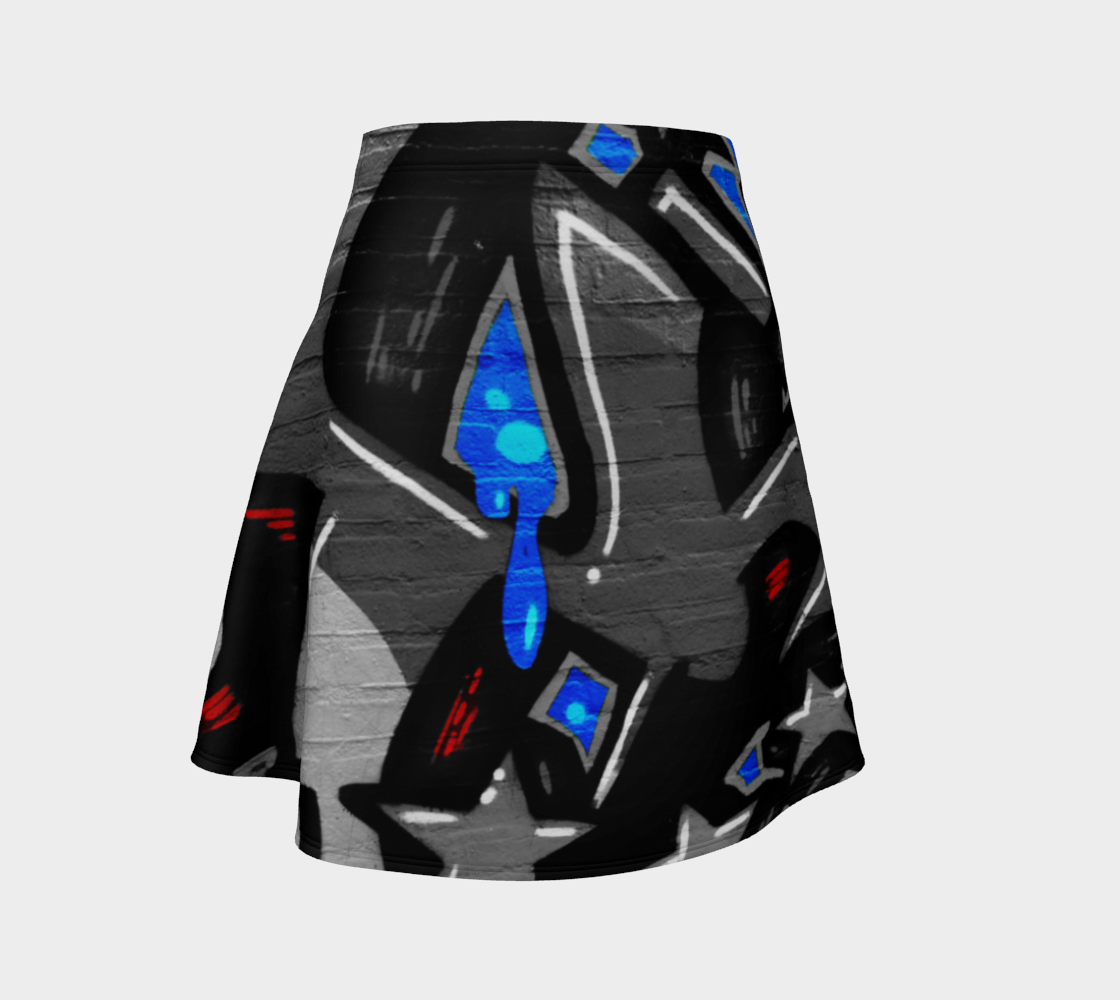 Graffiti 3 Flare Skirt preview #1