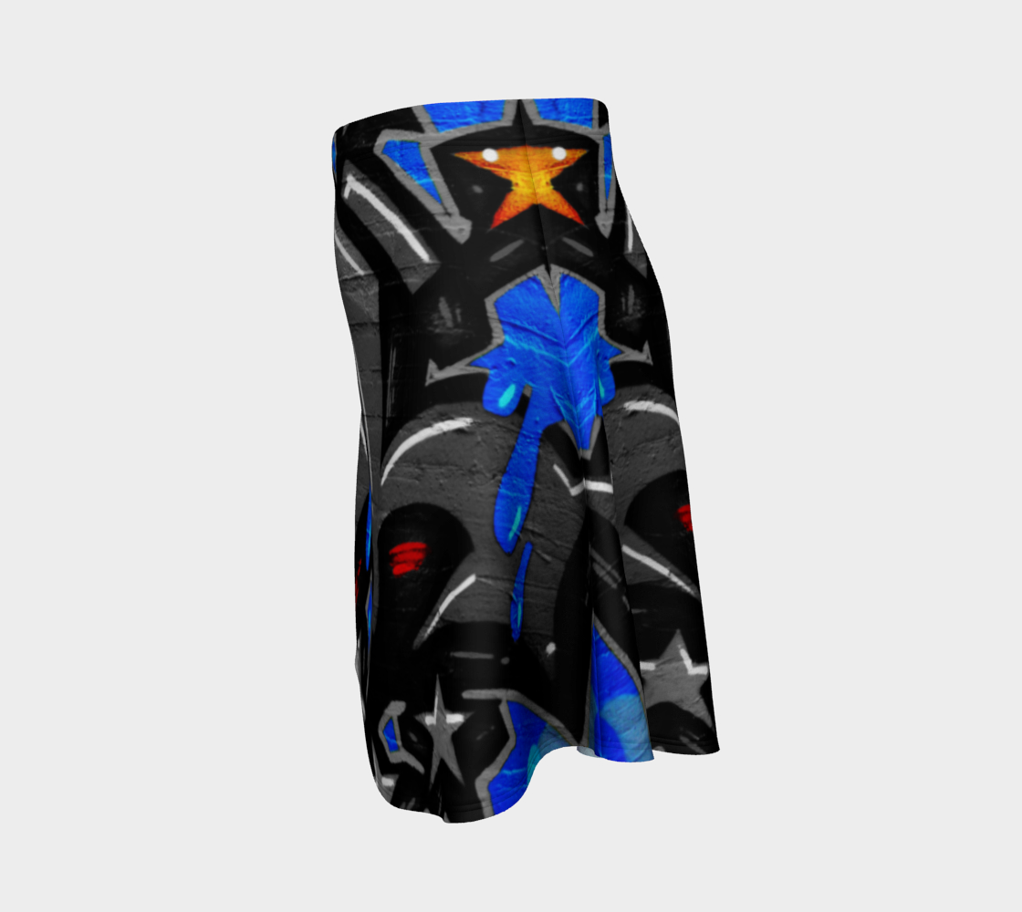 Graffiti 3 Flare Skirt preview #2