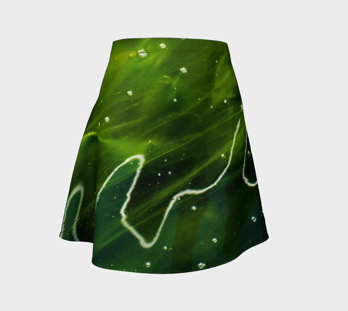 Green Algae and Water Flare Skirt preview