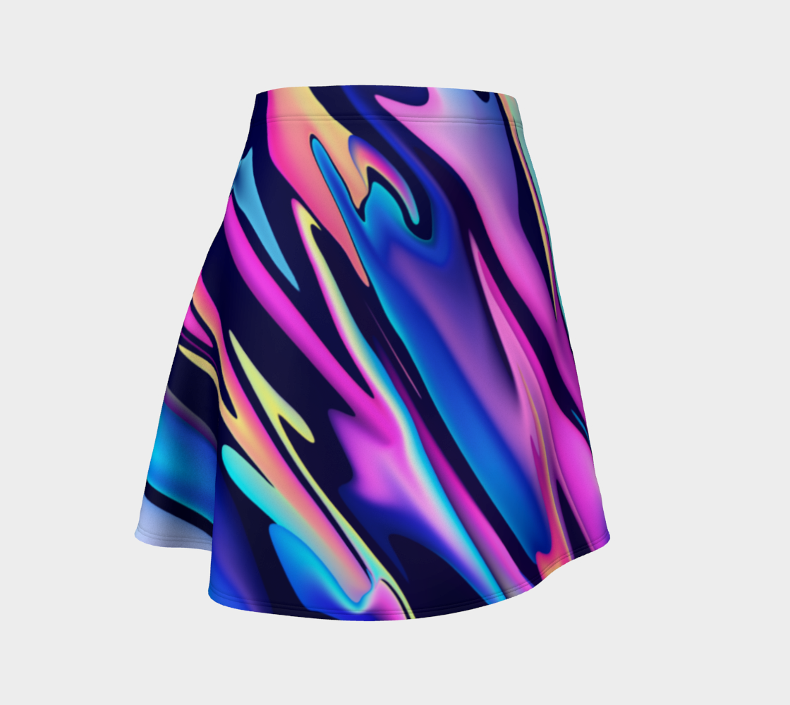 Aperçu de Serenity Aesthetic Vaporwave Flare Skirt