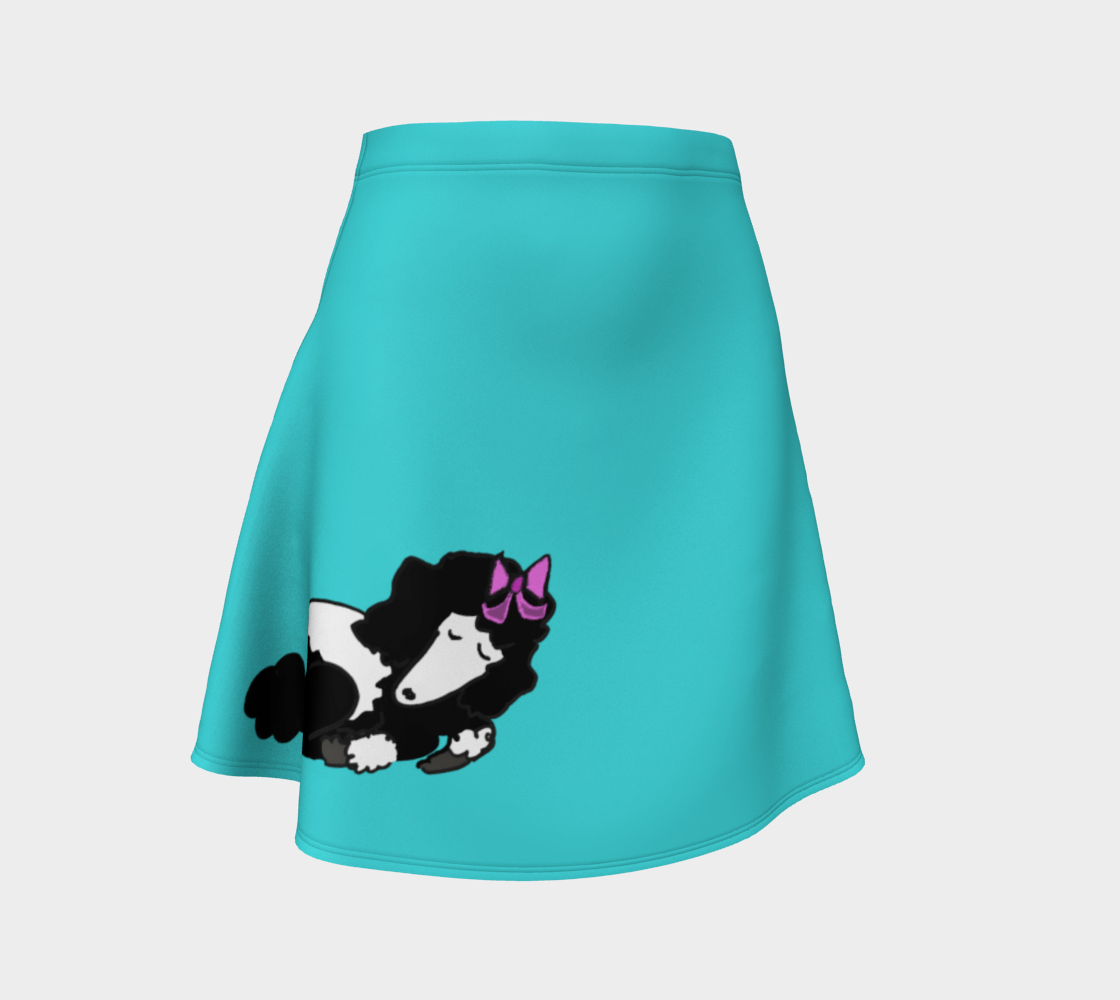 Poodle Skirt Flare - Turquoise, Parti thumbnail #2