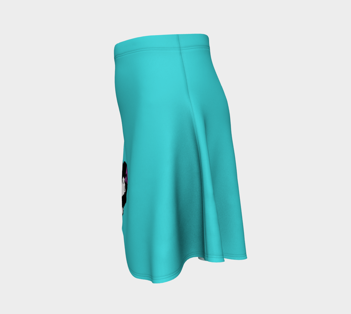 Poodle Skirt Flare - Turquoise, Parti thumbnail #3