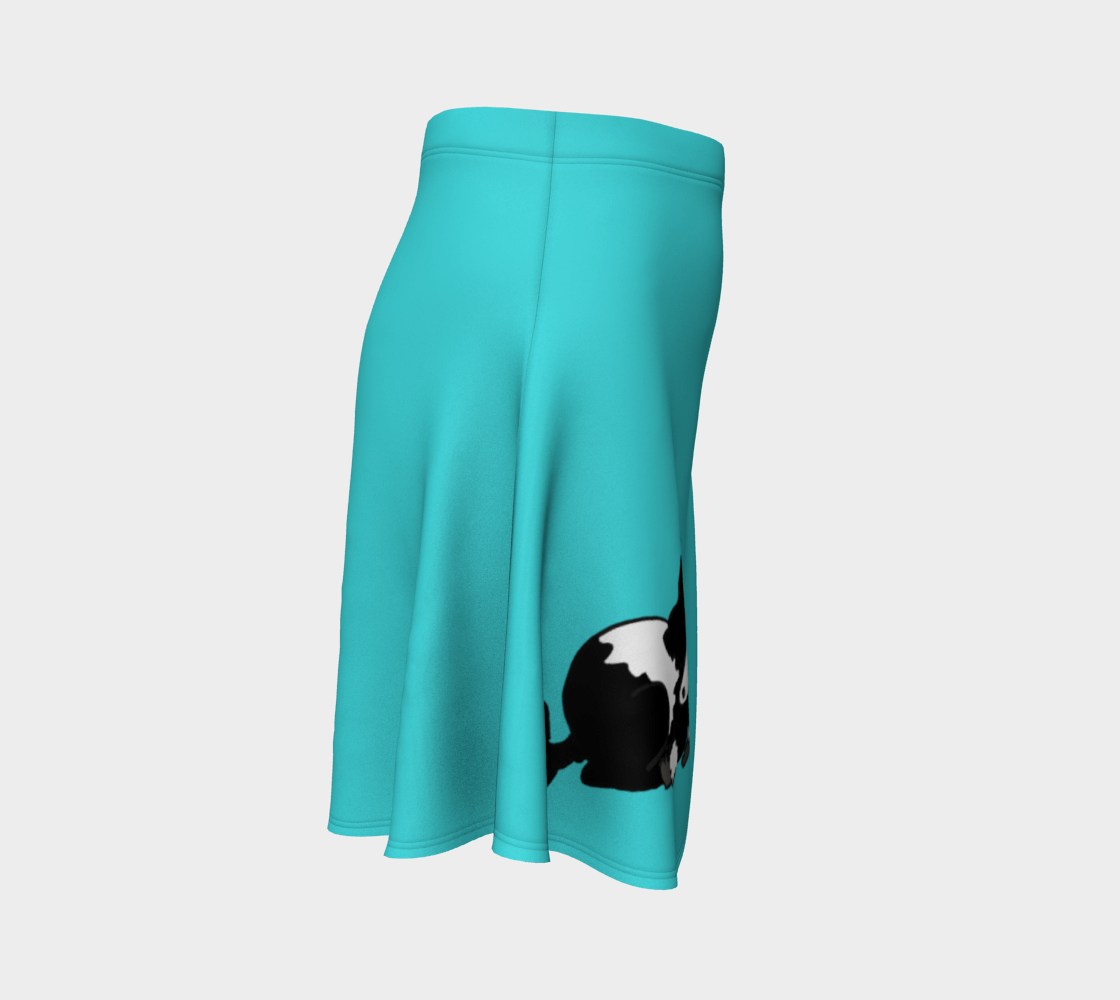 Poodle Skirt Flare - Turquoise, Parti preview #3
