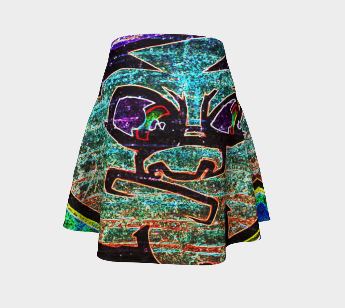 Graffiti 7 Flare Skirt preview #4