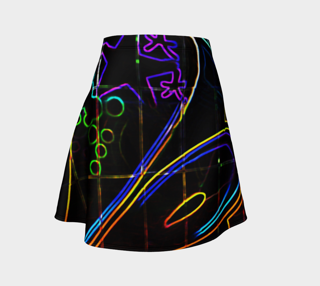 Graffiti 10 Flare Skirt preview #1