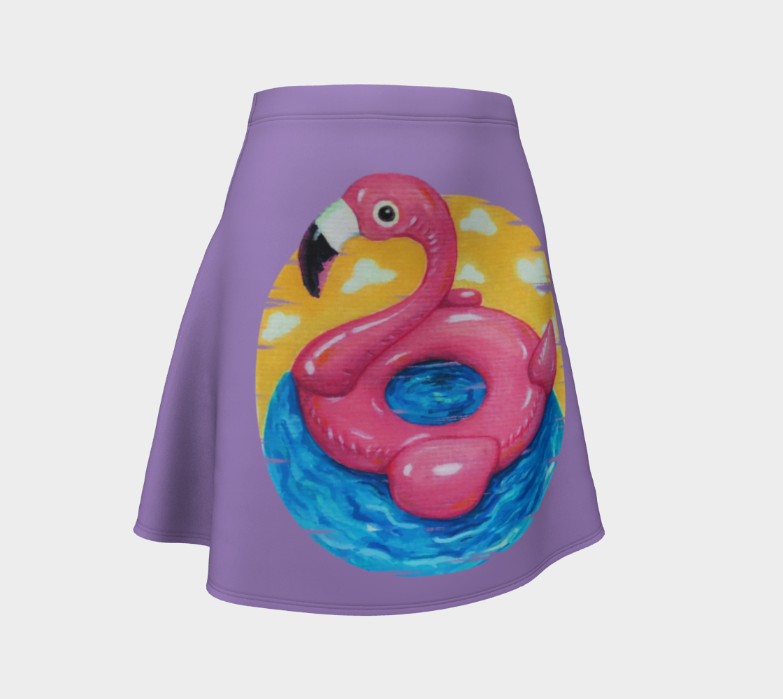 Flamingo Float Flare Skirt  preview