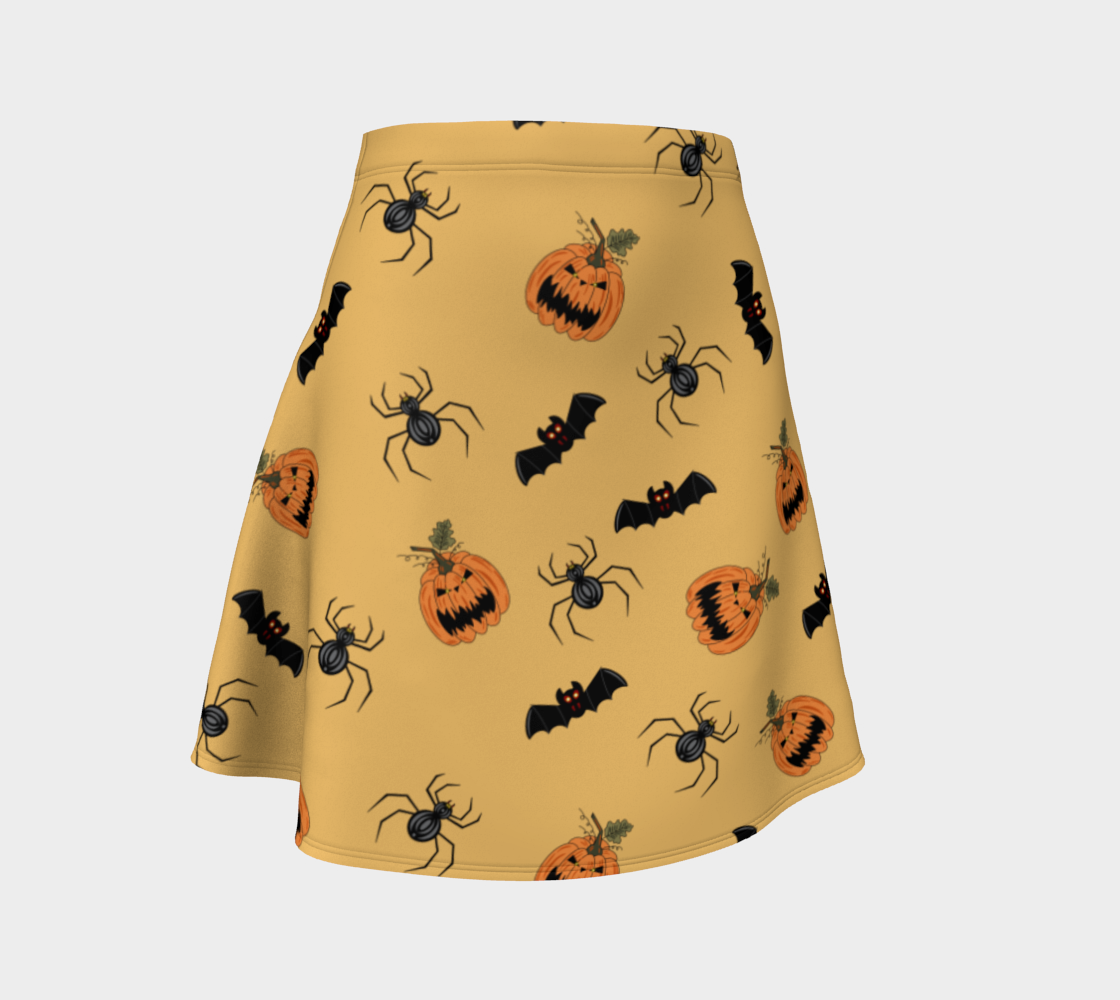 Halloween Pumpkin, Spider and Bat Pattern in orange and black preview