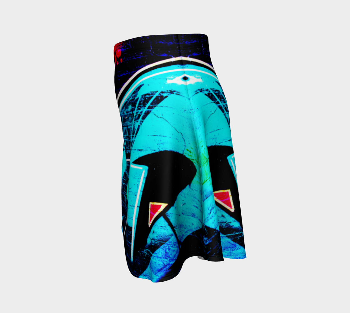 Graffiti 14 Flare Skirt preview #2