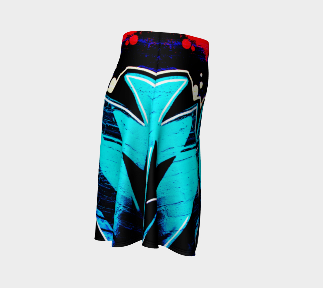 Graffiti 14 Flare Skirt preview #3