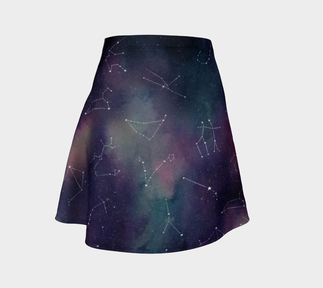 Zodiac galaxy flare skirt preview