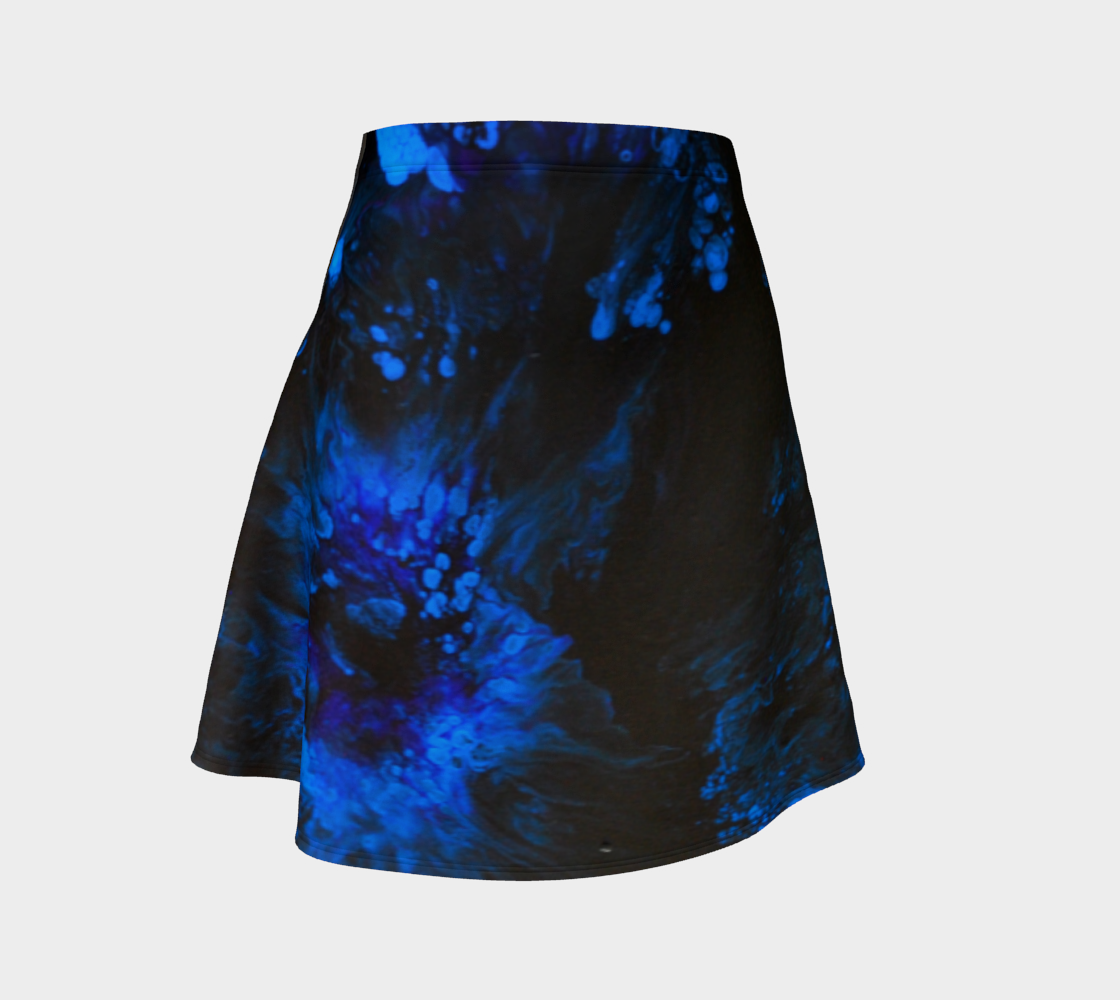 Black & Blue Flare Skirt preview