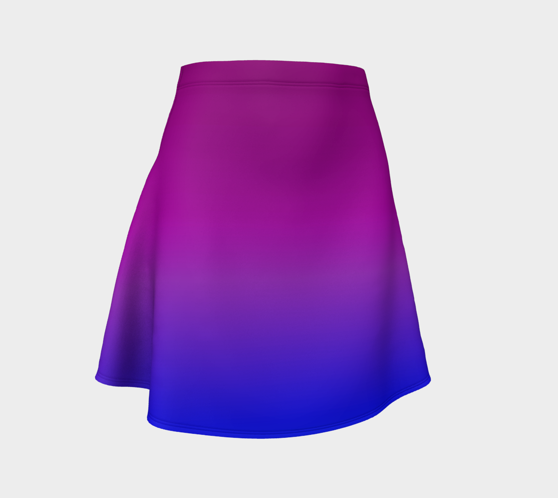 Aperçu de Purple to Blue Blend Flare Skirt, AWSM
