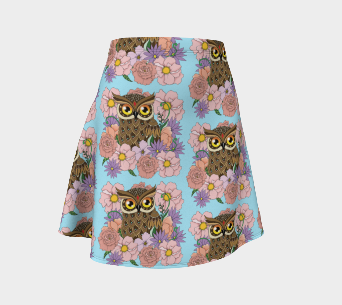 Spring Owl and Flowers preview