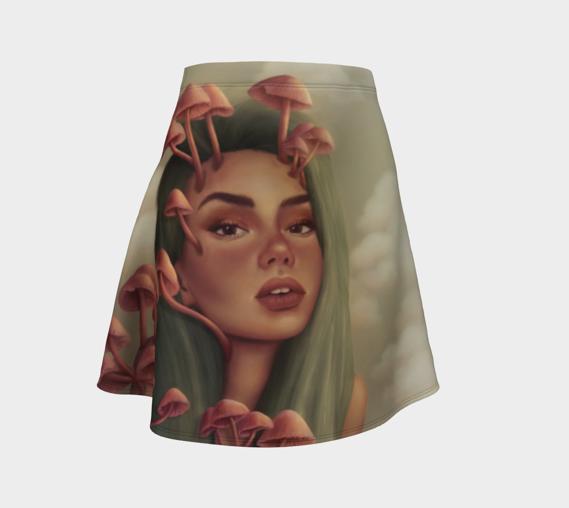Mushrooms Flare Skirt preview
