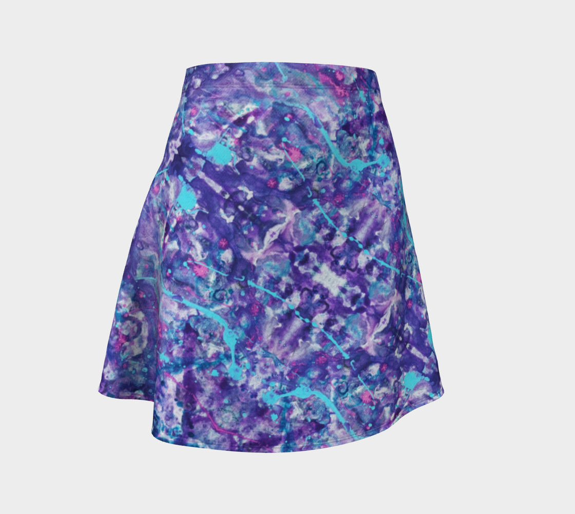 Lavender Splatter II Flare Skirt preview
