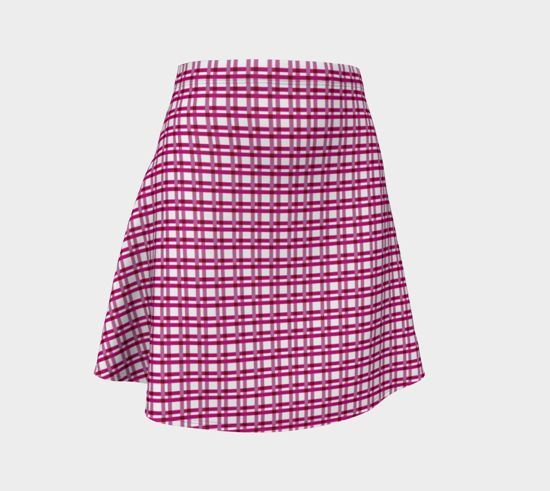 Peony Plaid Flare Skirt preview