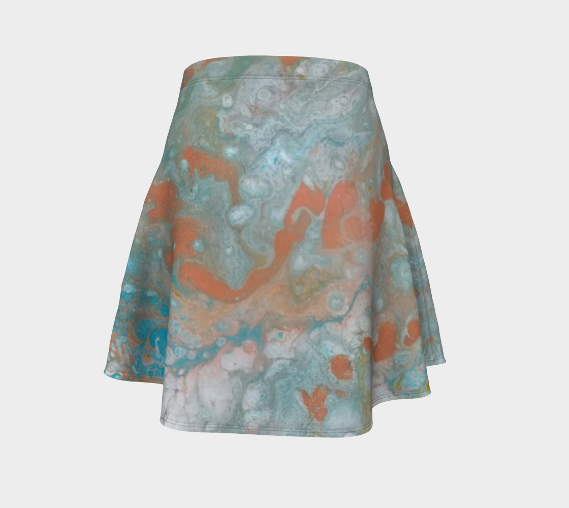 pastel abstract flare skirt preview #4